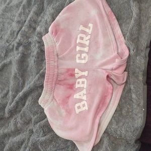 Soft pink lounge shorts
